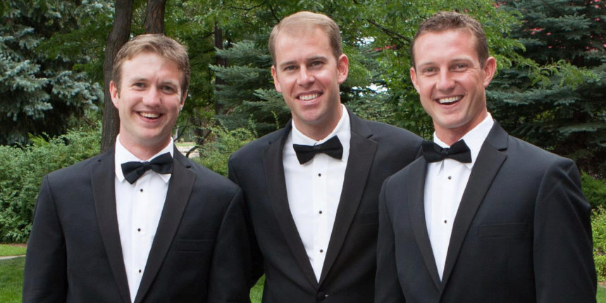 Nate Babcock (left), Matt Babcock (center) and Chris Babcock (right)