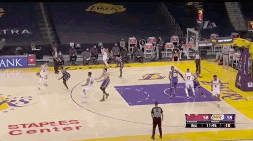 INSANE Dunk Sequence Lakers vs Wizard